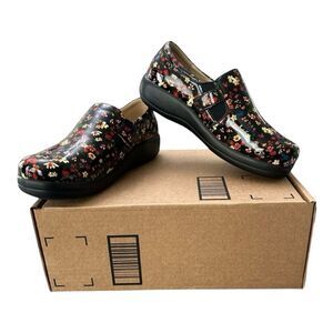 Alegria Kara PG Lite Floral Clogs Size 38 US 8–8.5 Nursing Comfort Shoes
